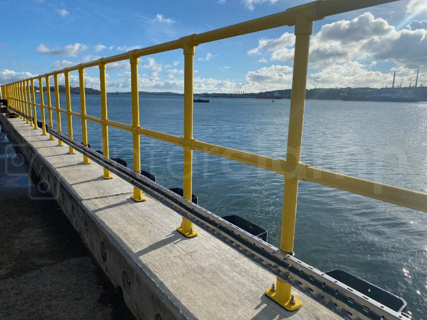 Jetty Powder Coated Key Clamp Guardrail 